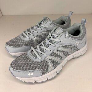 Ryka Womens Gray Heather Breathable Memory Foam Footbed Size 6.5M Trainers Shoes